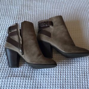 Taupe booties